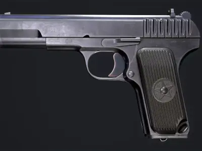 TT-33 Low-poly 3D model