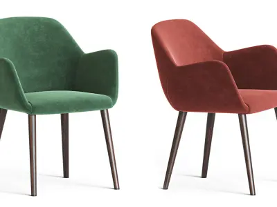 kesy Dining Armchair Thecontractchair 3D model