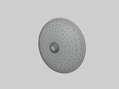 Shield 2 wooden Low-poly 3D model