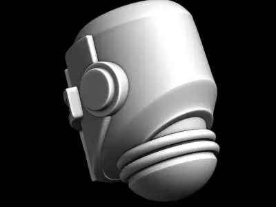 Warhammer 40k Space Marine Custom Helmet  Free 3D print model