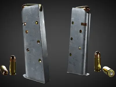 Colt M1911 Pistol Low-poly 3D model purchase