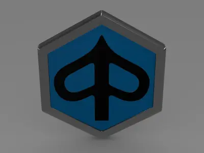 piaggio logo 3D model by Sergey