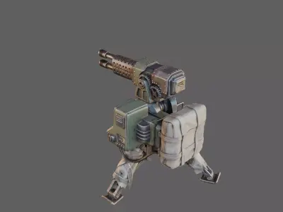 Wasteland Logistics Hazmat Crate PBR 3D Model Game Ready 3D model