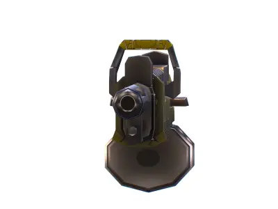 LowPoly Sci-Fi Assault Heavy Machine Gun Low-poly 3D model get