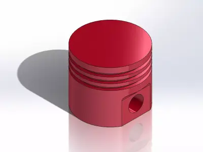 Piston Connecting  Rod Crankshaft Mechanism Free 3D model