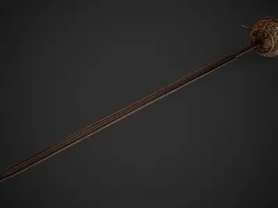 Acies - Inquisitor Rapier Low-poly 3D model
