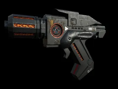 Hp z10 laser Gun Low-poly 3D model
