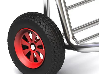 Hand truck 3D model 10