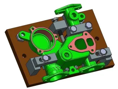 Automotive parts Free 3D model