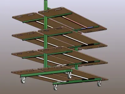 Fabric Relax Trolley Free 3D model