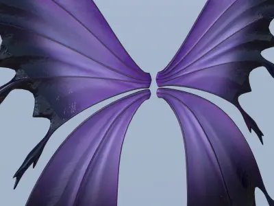 Fairy or Butterfly Wings Set C 3D model