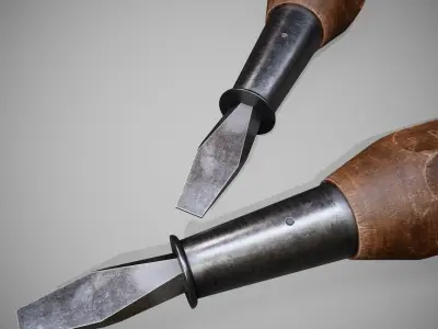 Old Screwdriver PBR High-poly 3D model 3D model