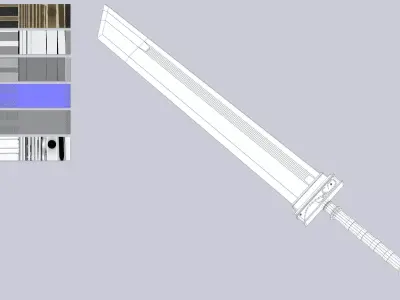 Greatsword Low-poly 3D model purchase