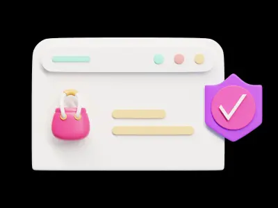 Shopping 3 Icon 3D model