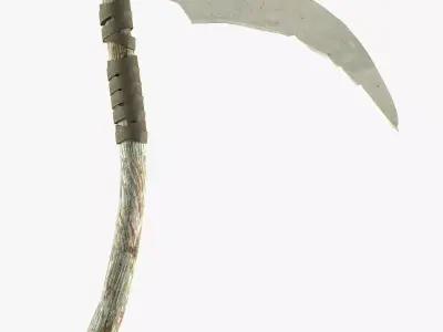 Scythe Low-poly 3D model purchase