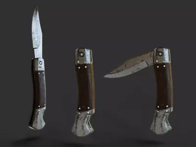 Vintage Knife 3D model
