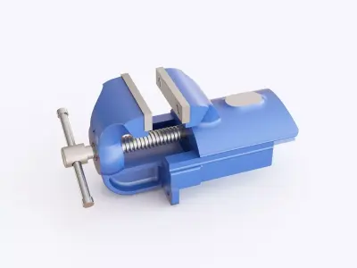 Bench vice 09 3D model
