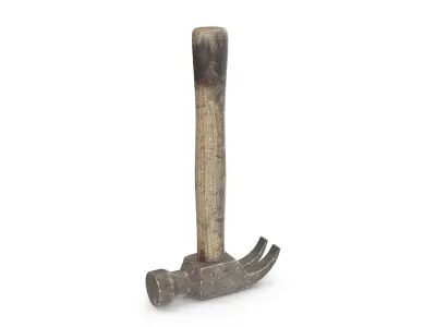 Old Hammer Low-poly 3D model 2