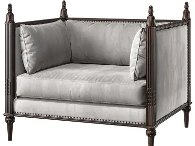  ebanista villandry armchair 3D model