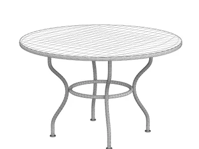 Outdoor dining set herve baume 3D model