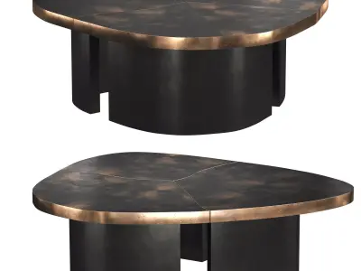Trefle Clover Tables 3D model