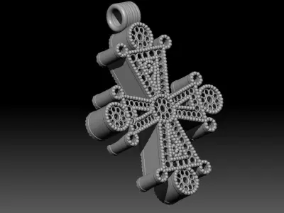 Filigree cross 3D print model
