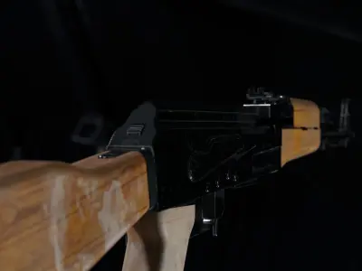 AK-47 rifle 3D model 3D model