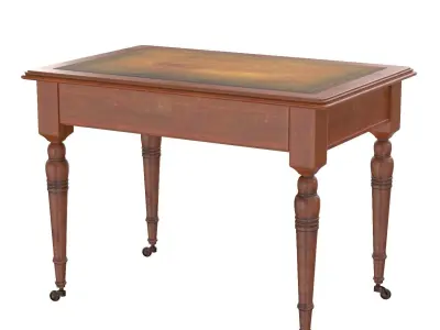 Antique Victorian Writing Table 3D model