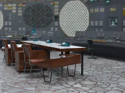 Chernobyl control room Unit 4 3D model