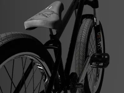 MTB bmx Bike Bicycle Cycling Velo Extreme Low-poly 3D model