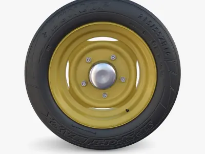 Generic 40s Van Wheel 3D model