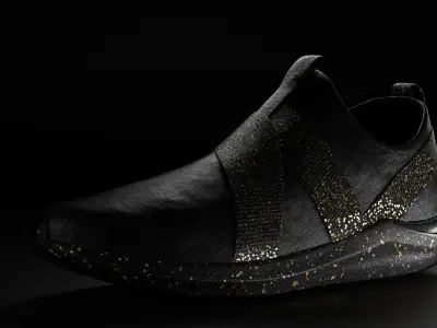 Shoe black shoe Free 3D model