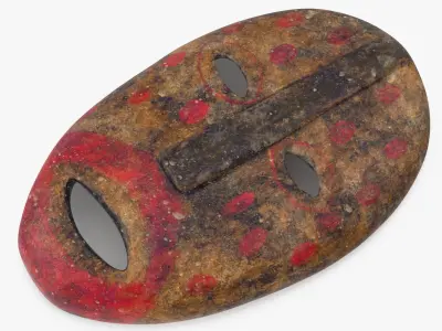  African Congo Mask 6 