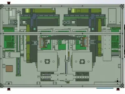 Automated telephone production equipment 3D model