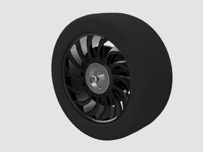 Sports Car Wheel V2 3D model