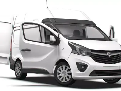 Vauxhall Vivaro Van L1H2 HQInterior 2019 3D model