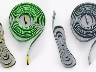 Tailor Measuring Tape Low-poly 3D model