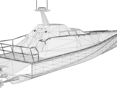 Barracuda XSV-17 Low-poly 3D model