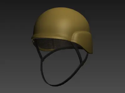 Combat Helmet Low-poly 3D model