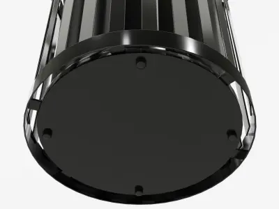 Plaza Trash Can 3D model