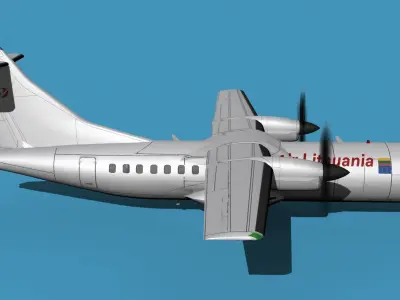 ATR-42-320 Air Lithuania 3D model