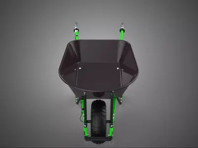 SINGLE WHEEL DIRECT DRIVE ELECTRIC WHEELBARROW POWER BARROW MONO 3D model