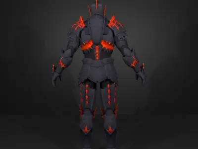 metal knight 3D model