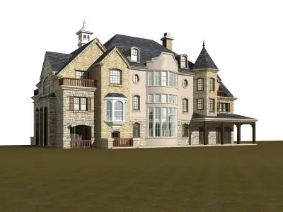 Villa mansion 3D model get