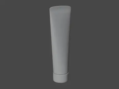 3D Sunscreen model plastic tube 3D model