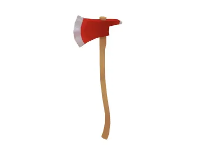 Fireman Axe - Hand Painted 3D model
