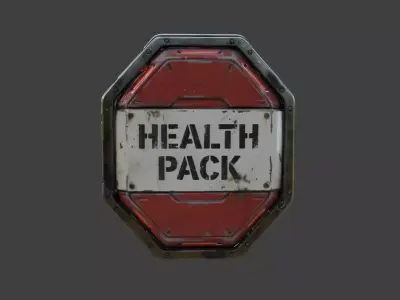 Health Pack Low-poly 3D model