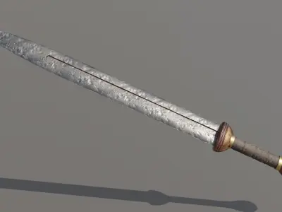 Gladius sword Low-poly 3D model