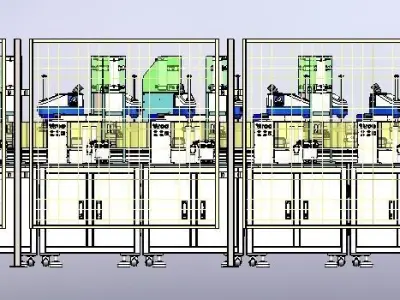 Relay automatic assembly line 3D model