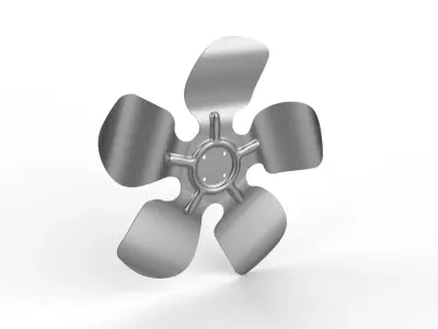 Fan Propeller 200mm al Free 3D model